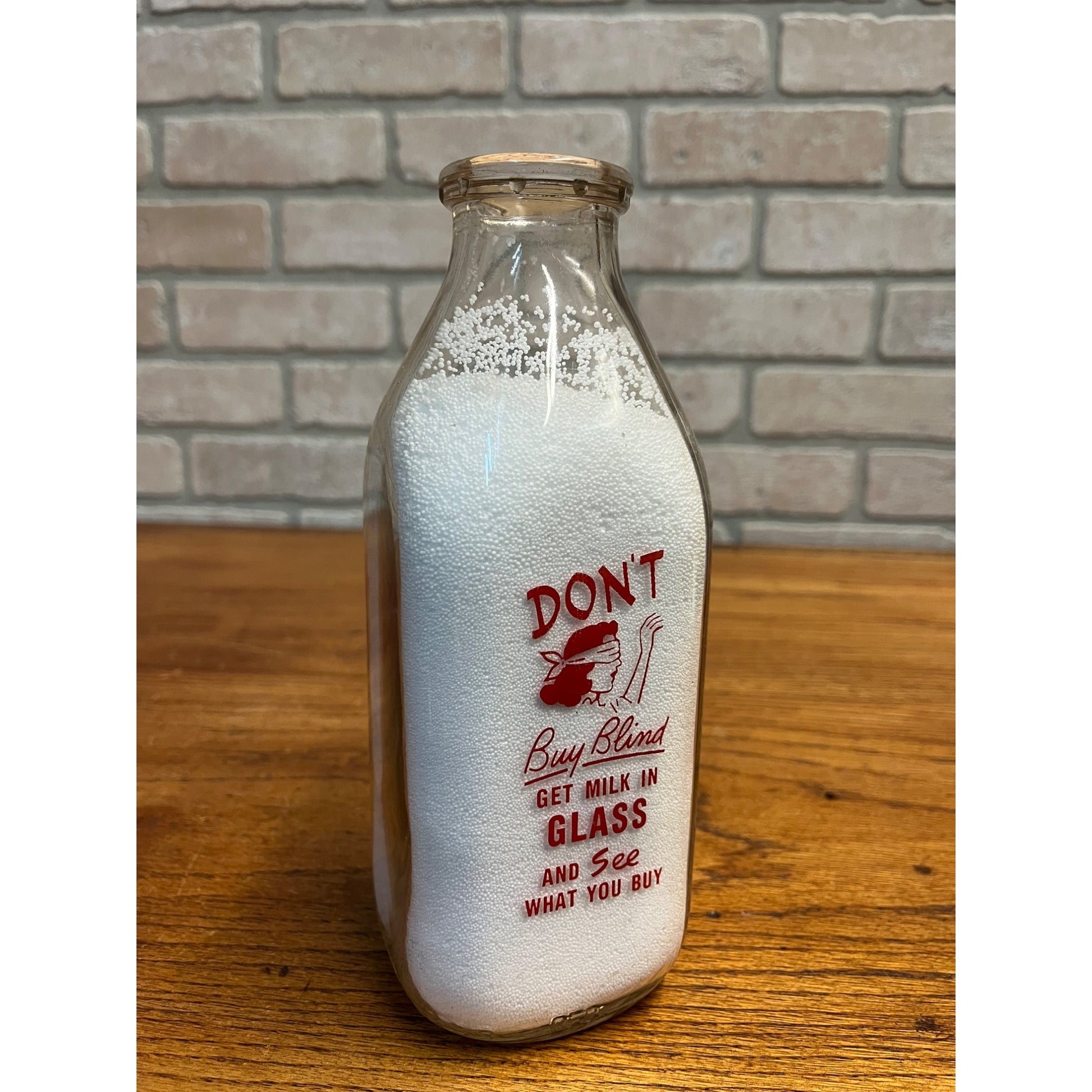 Vintage Quart Milk Bottle Springdale Dairy Co. Winona Minnesota MN Minn.