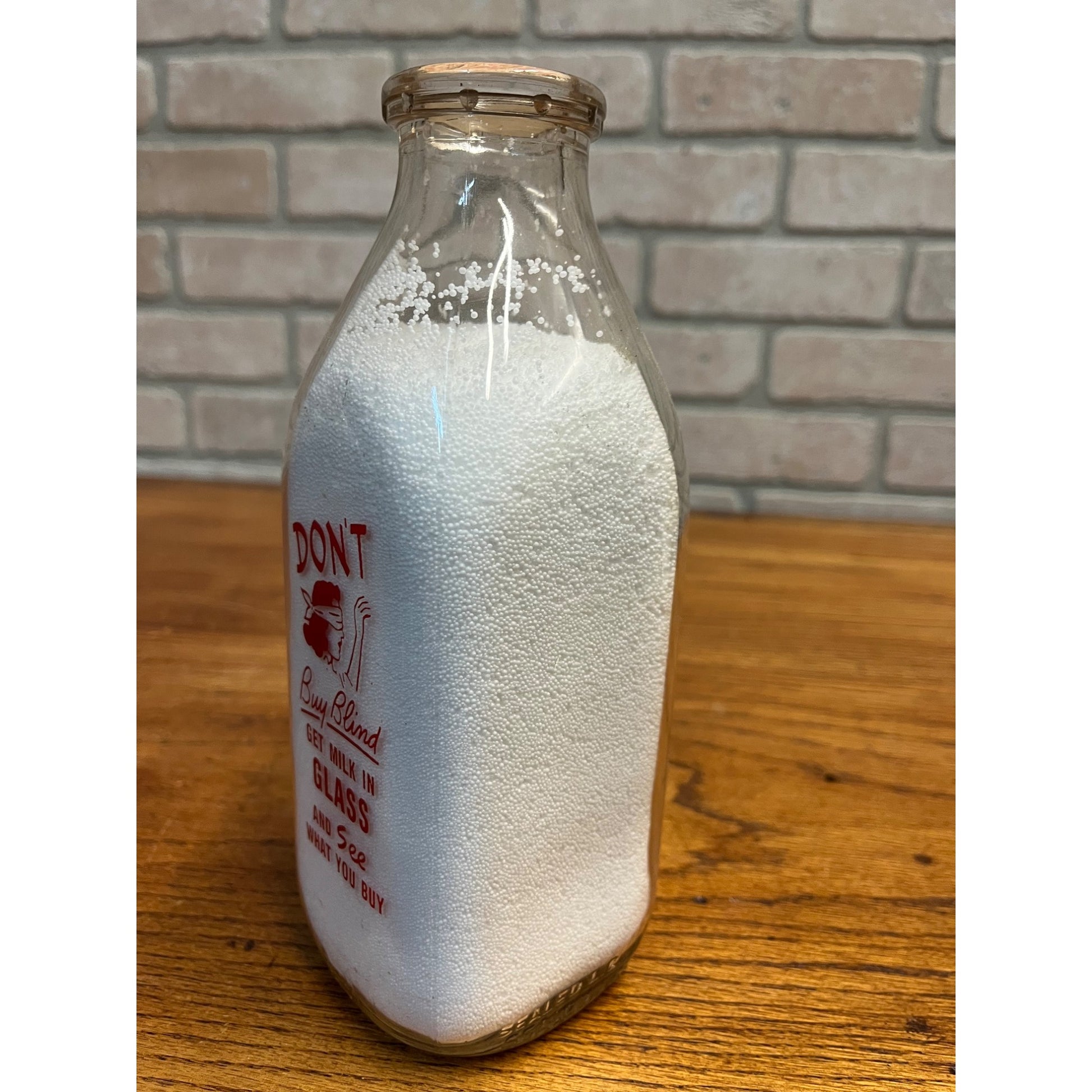 Vintage Quart Milk Bottle Springdale Dairy Co. Winona Minnesota MN Minn.