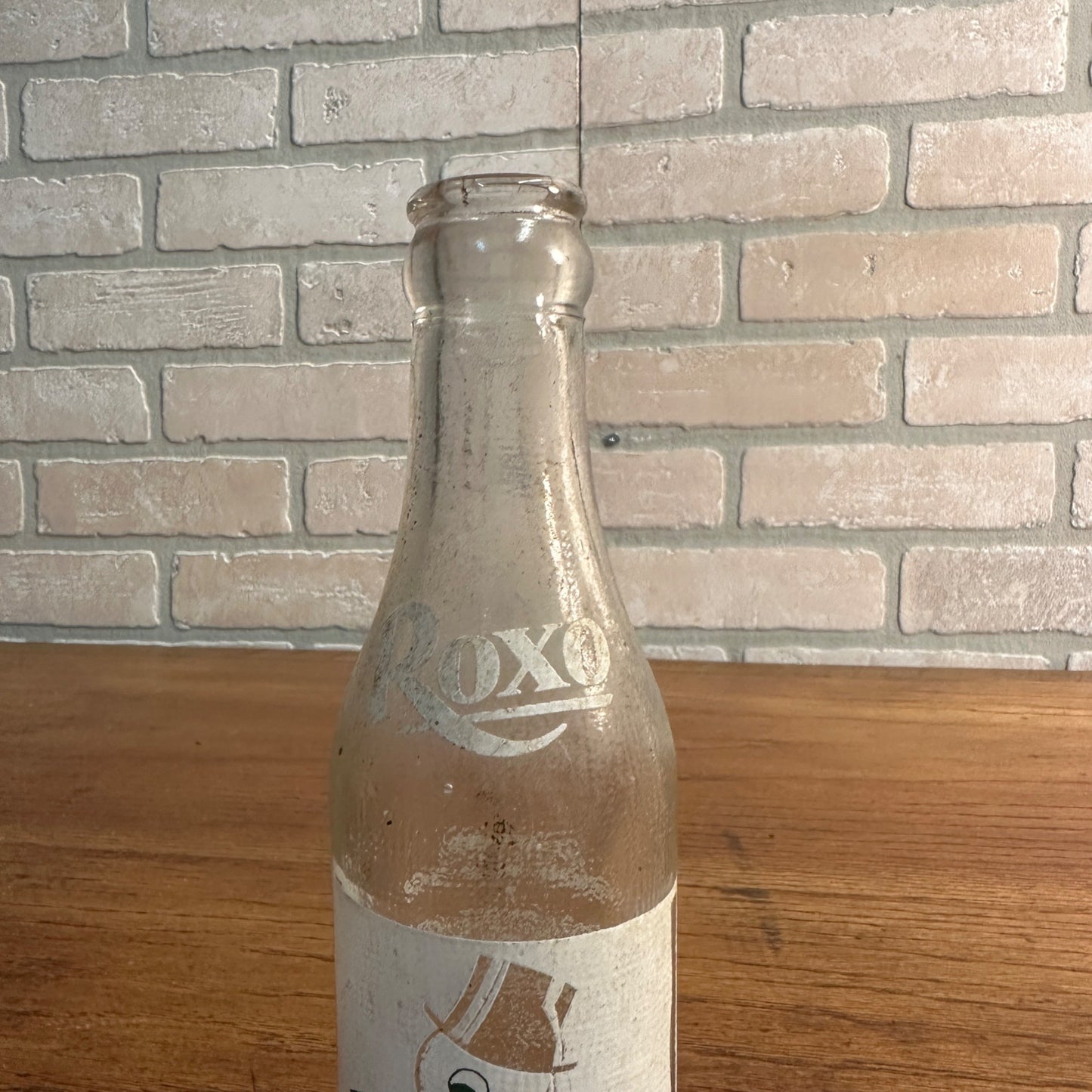 Vintage Roxo 7oz ACL Soda Pop Bottle Waukesha Wis