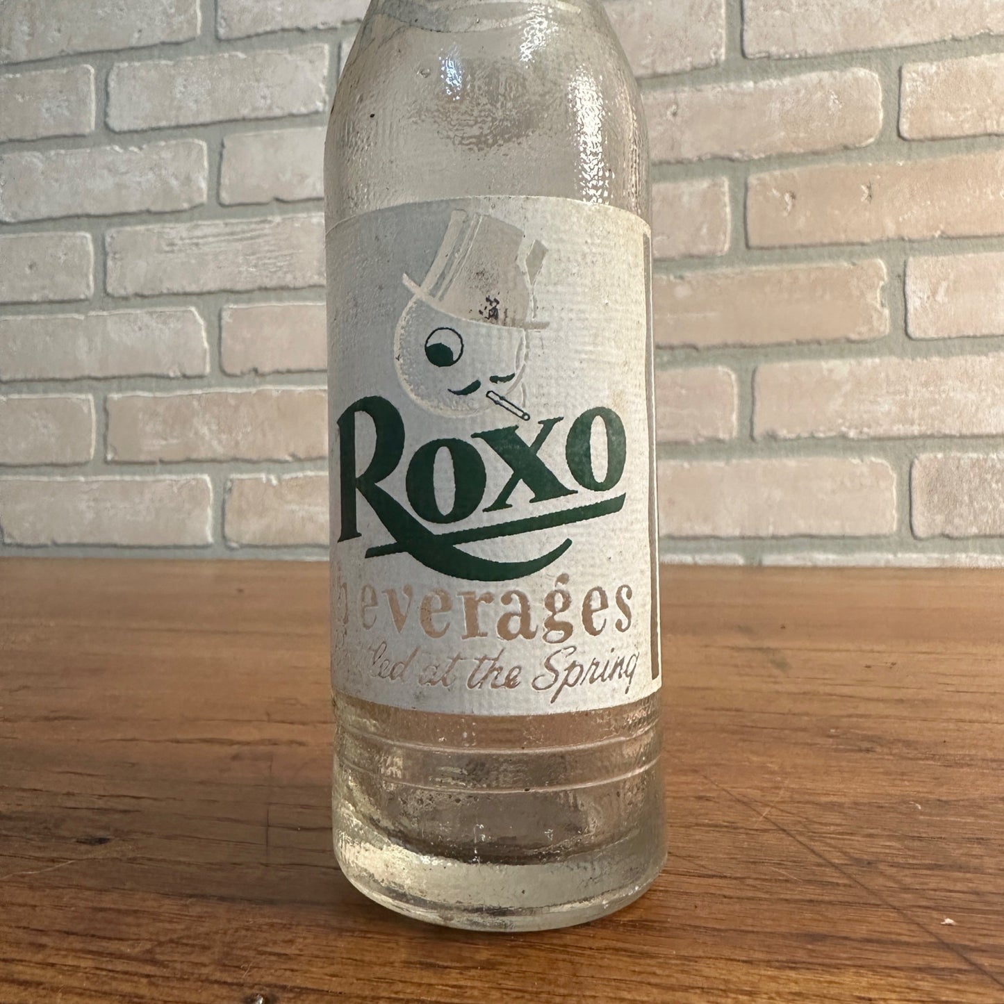 Vintage Roxo 7oz ACL Soda Pop Bottle Waukesha Wis