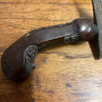 Antique Indonesian Javanese Kris Dagger Serpentine Blade Hand Carved Sheath 19"