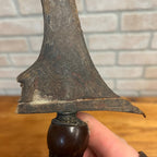 Antique Indonesian Javanese Kris Dagger Serpentine Blade Hand Carved Sheath 19"