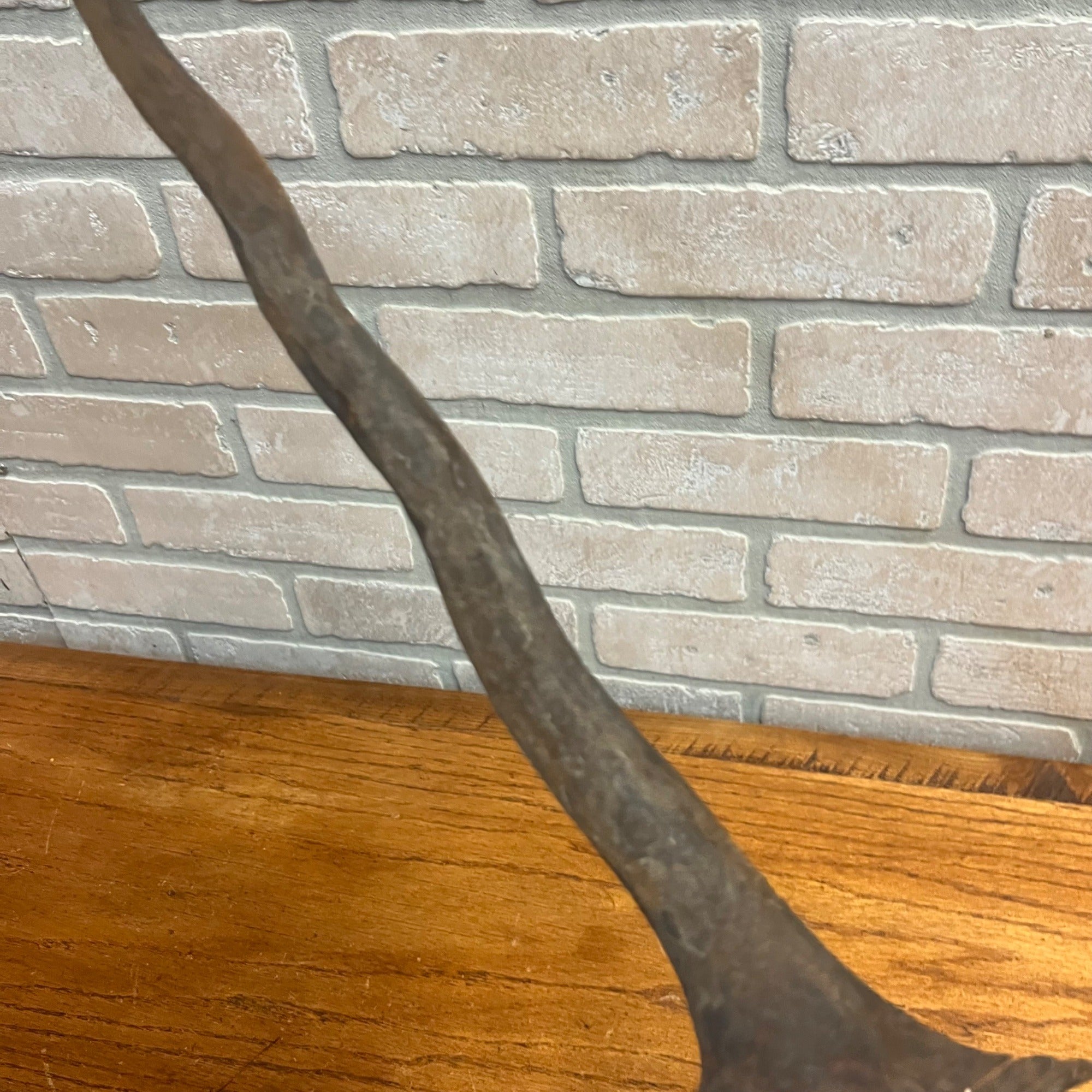 Antique Indonesian Javanese Kris Dagger Serpentine Blade Hand Carved Sheath 19"