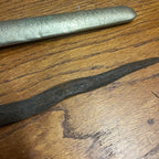 Antique Indonesian Javanese Kris Dagger Serpentine Blade Hand Carved Sheath 19"