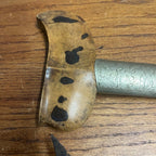 Antique Indonesian Javanese Kris Dagger Serpentine Blade Hand Carved Sheath 19"