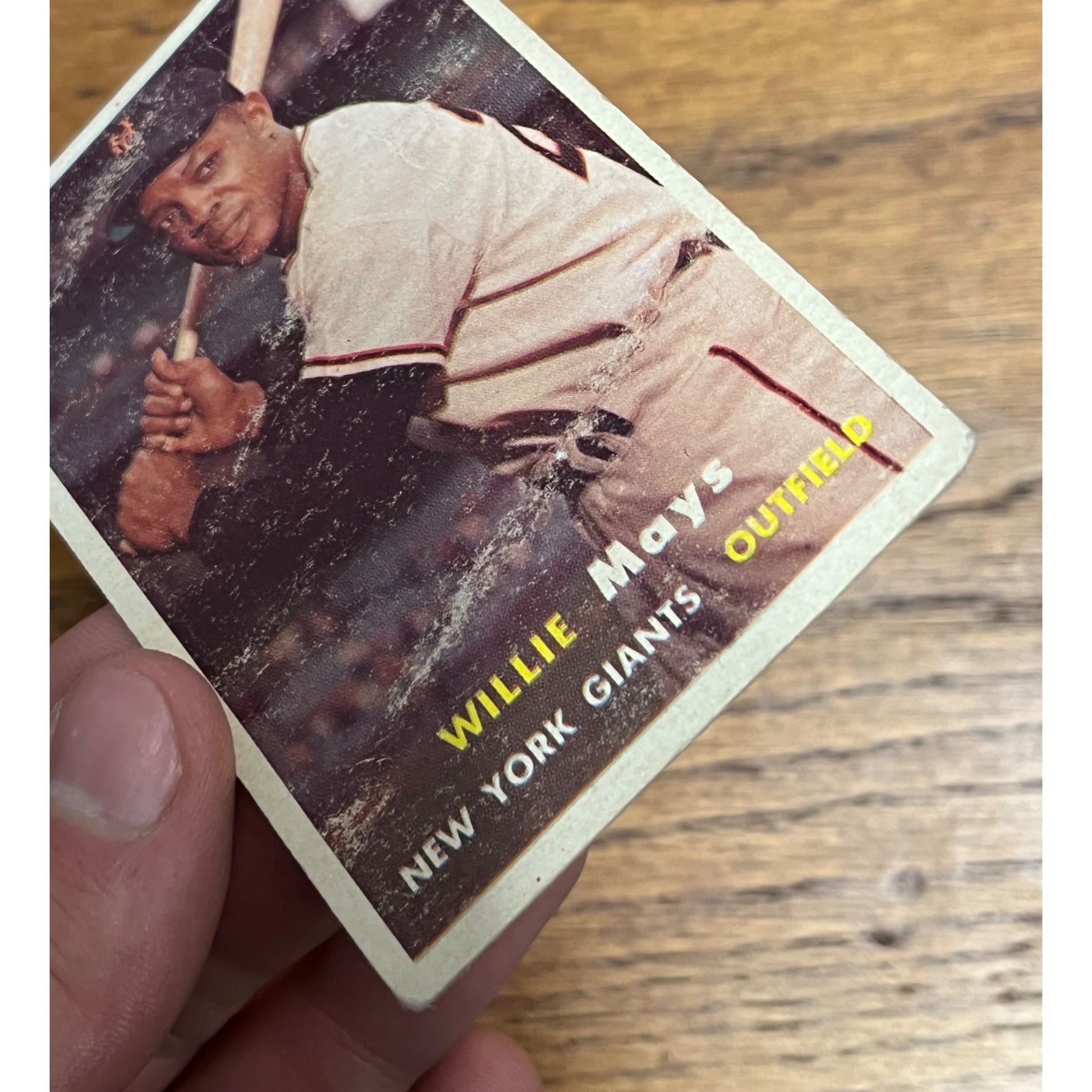 1957 Topps Baseball Willie Mays Giants #10 - Low Grade