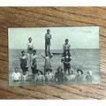 Vintage 1900s RPPC Men & Women in Early Bathing Swim Suits Real Photo Postcard