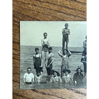 Vintage 1900s RPPC Men & Women in Early Bathing Swim Suits Real Photo Postcard