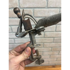 Antique Goodell Antrim Cast Iron Double Prong Cherry Pitter Tabletop Mount Tool