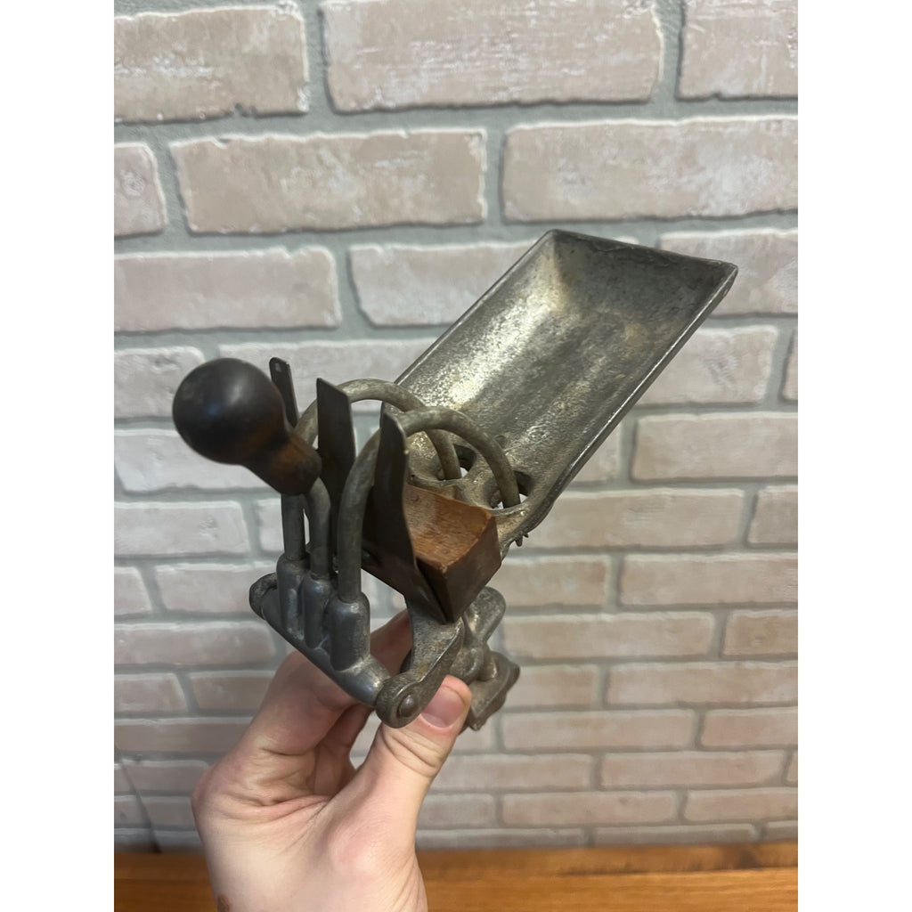 Antique Goodell Antrim Cast Iron Double Prong Cherry Pitter Tabletop Mount Tool