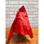 Vintage 1940s Halloween Painted Gauze Mesh Devil Mask Pointed Hood