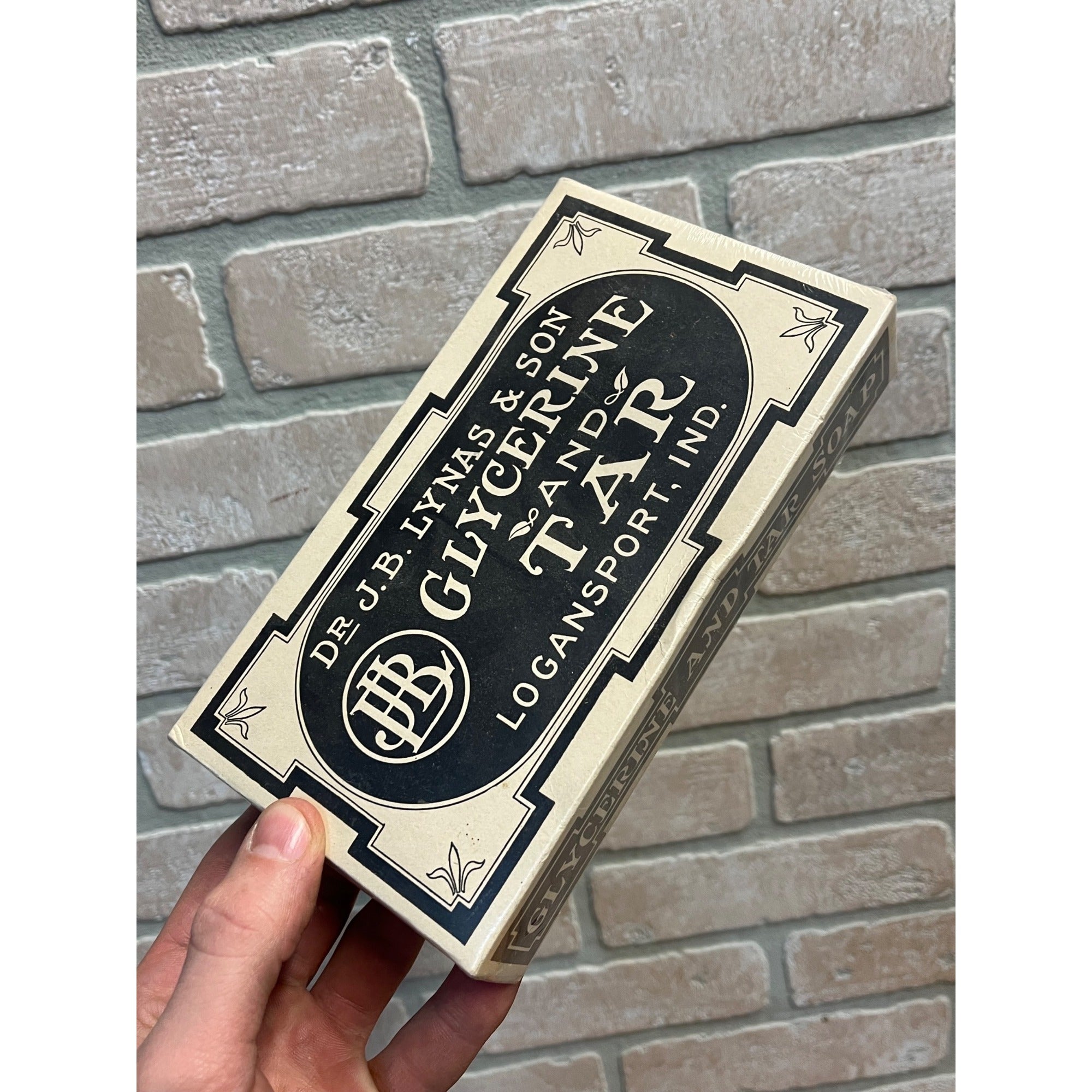 Antique Dr. J.B. Lynas & Son Glycerine and Tar Soap Paper Box Advertising Empty