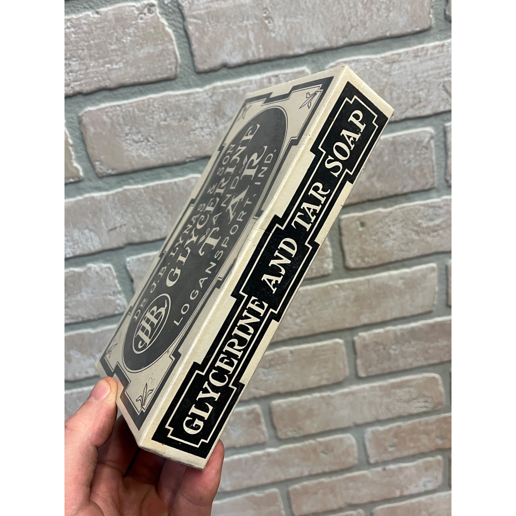 Antique Dr. J.B. Lynas & Son Glycerine and Tar Soap Paper Box Advertising Empty