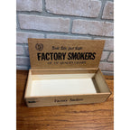 Vintage Factory Smokers Cigar Box J.E. Rauh Cigar Co. Milwaukee WI Wisconsin