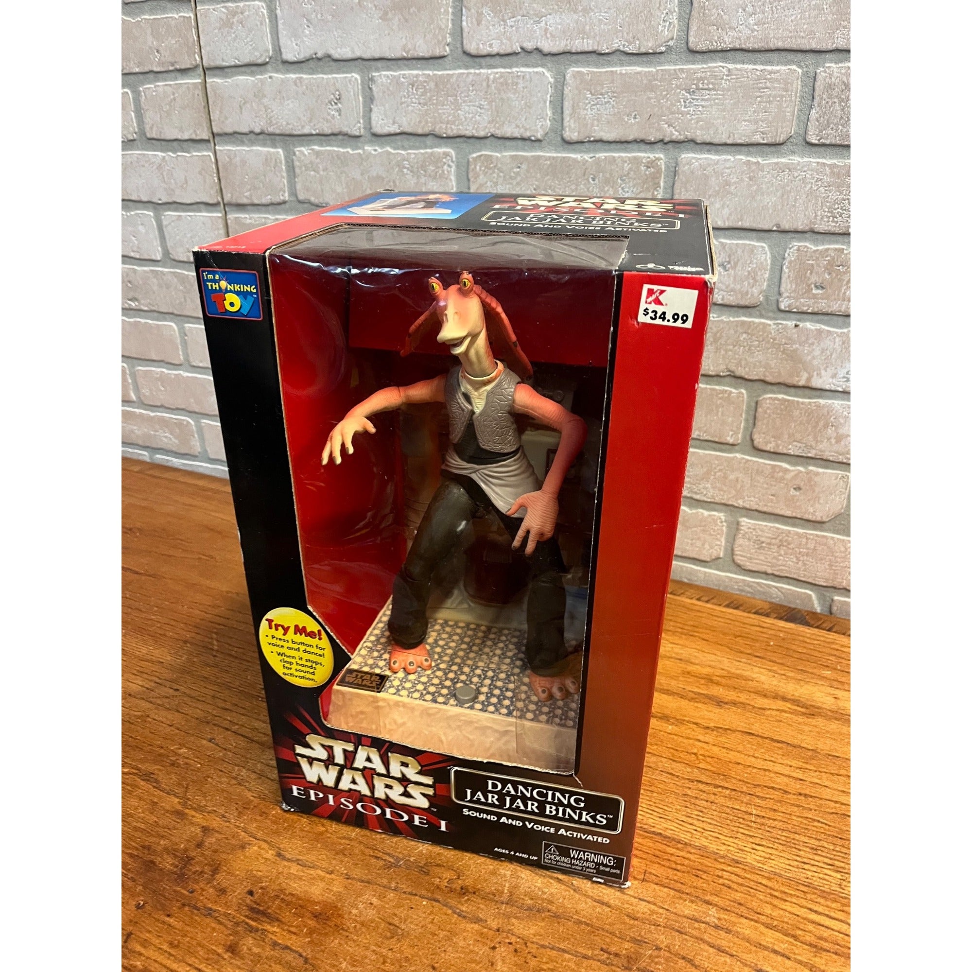 Star Wars 1999 Episode 1 Dancing Jar Jar Binks Thinkway Sound n Voice Activated
