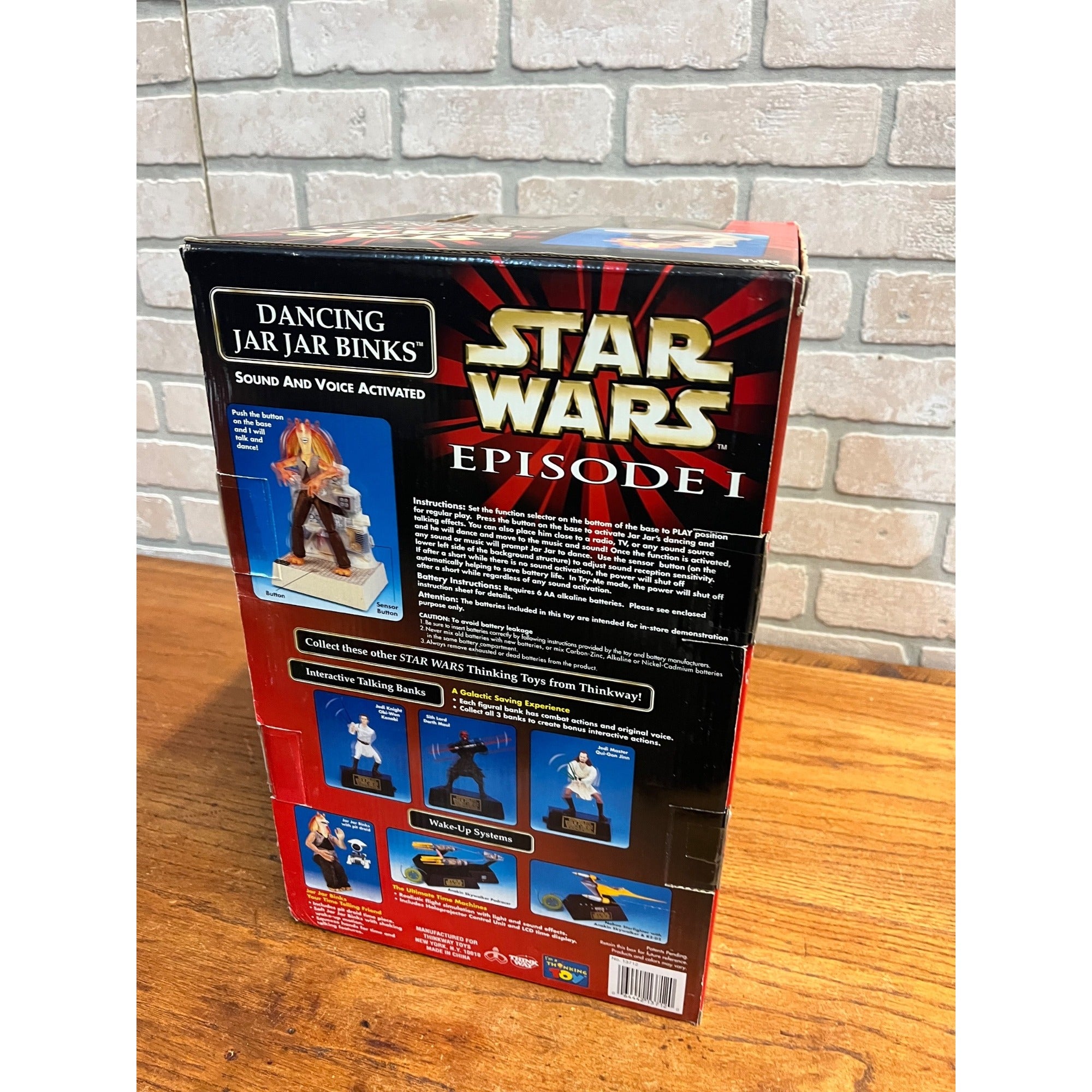 Star Wars 1999 Episode 1 Dancing Jar Jar Binks Thinkway Sound n Voice Activated