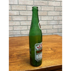 Vintage Seymour Beverages ACL 16oz GREEN Glass Soda Bottle Wisconsin Wis WI