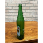 Vintage Seymour Beverages ACL 16oz GREEN Glass Soda Bottle Wisconsin Wis WI