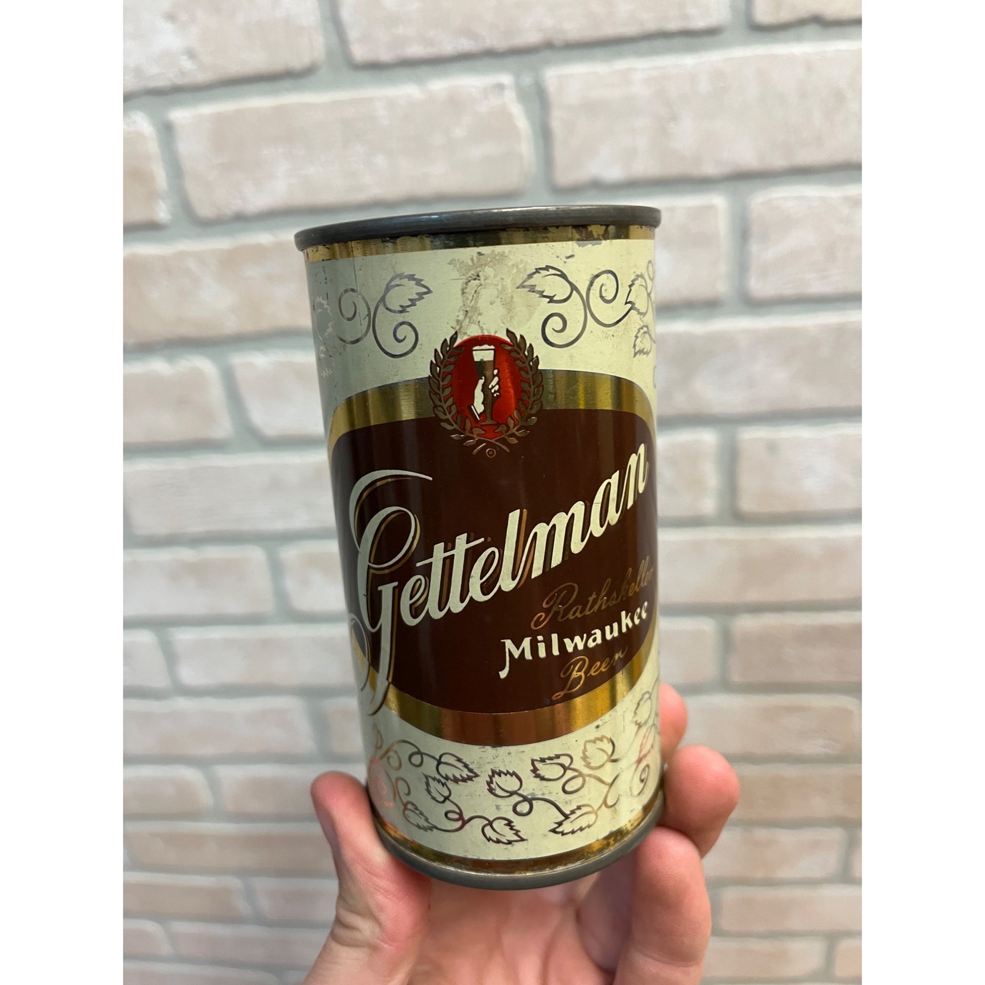 Vintage Gettelman Rathskeller 12oz Beer Can Flat Milwaukee Wis