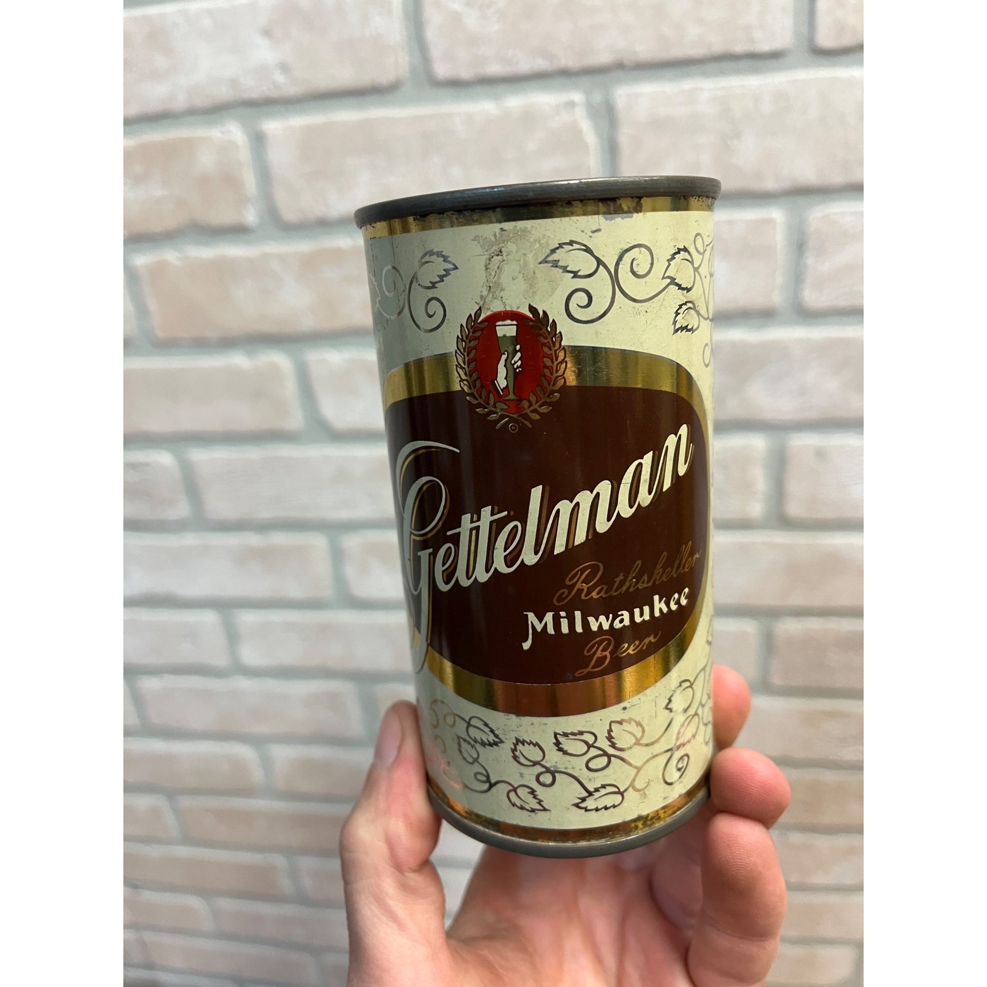 Vintage Gettelman Rathskeller 12oz Beer Can Flat Milwaukee Wis