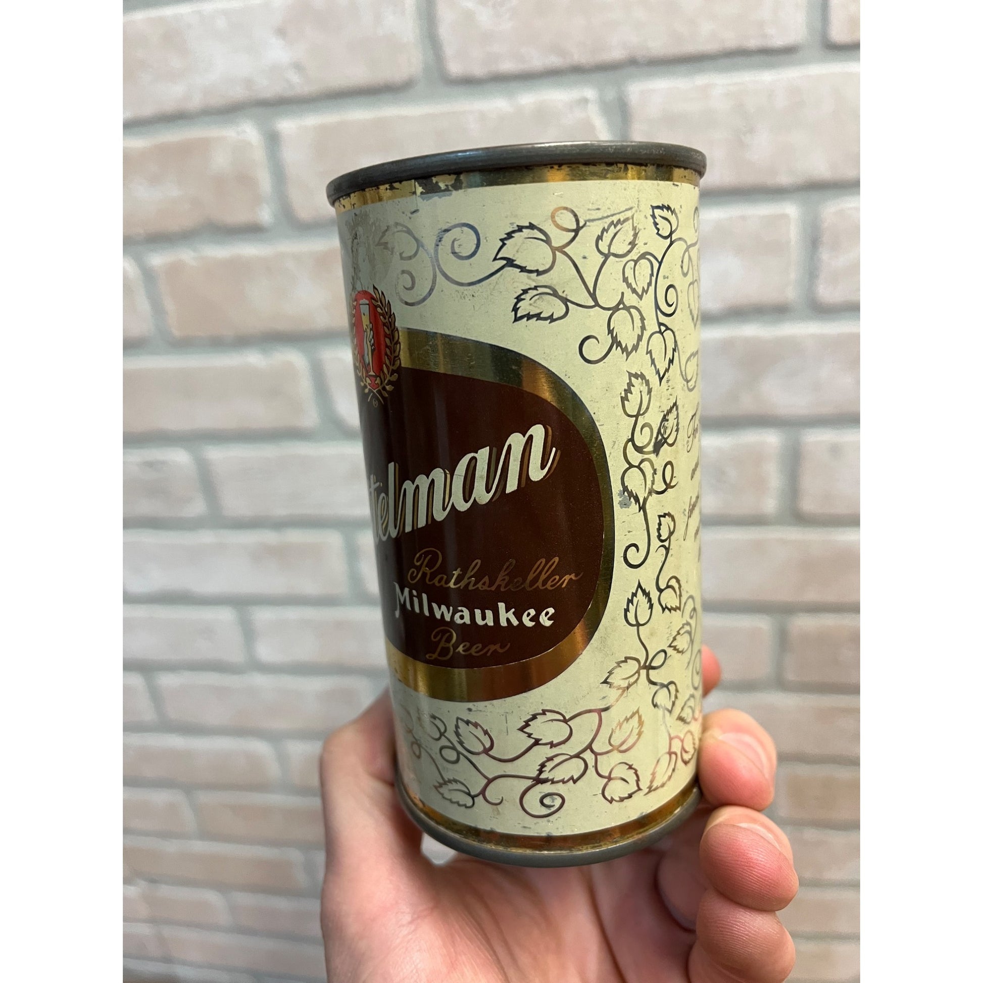 Vintage Gettelman Rathskeller 12oz Beer Can Flat Milwaukee Wis