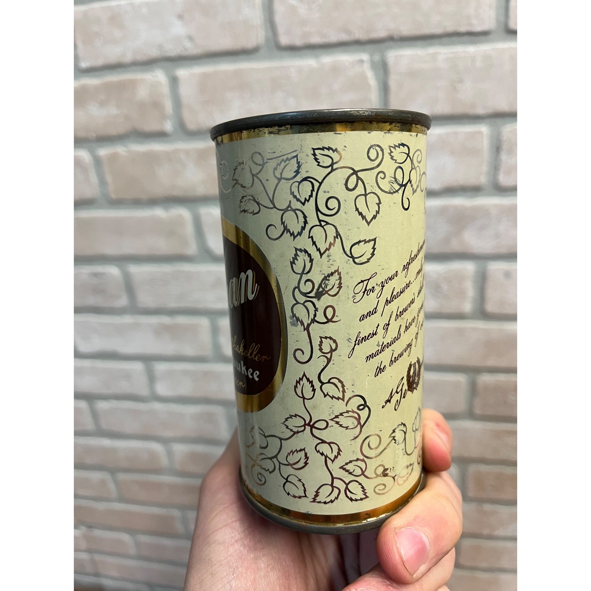 Vintage Gettelman Rathskeller 12oz Beer Can Flat Milwaukee Wis
