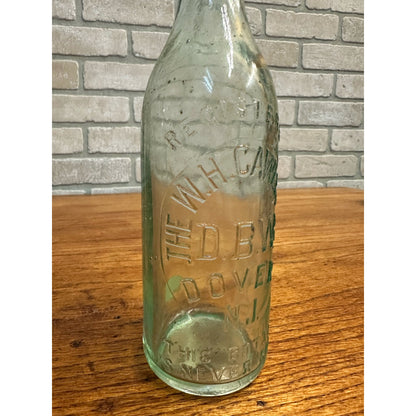 Blob Top Beer Bottle The W H Cawley Co Dover NJ New Jersey Aqua 1890s Nice Old