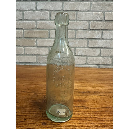 Blob Top Beer Bottle The W H Cawley Co Dover NJ New Jersey Aqua 1890s Nice Old