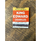 VINTAGE Matchbook Advertising King Edward Cigarillos.