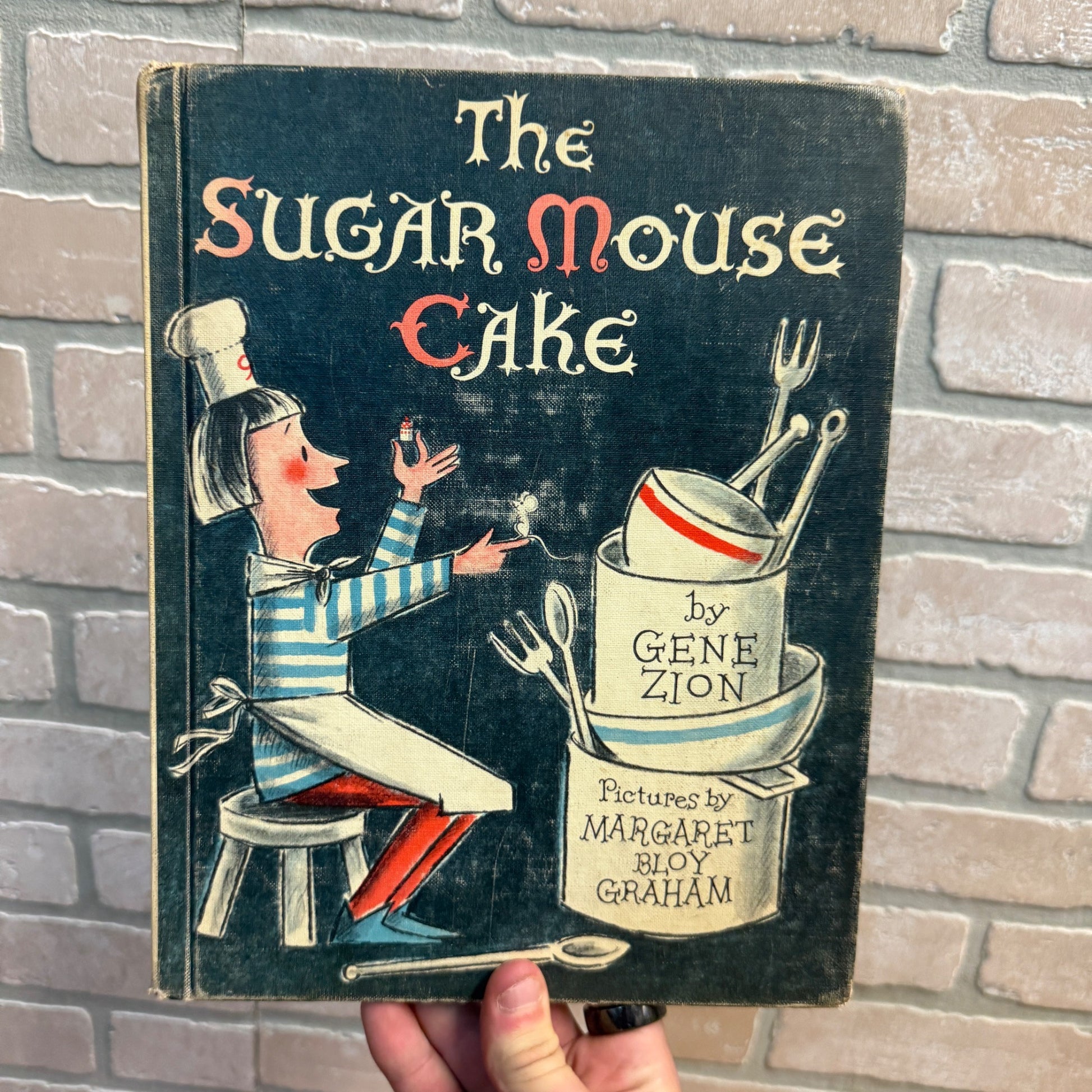 The Sugar Mouse Cake by Gene Zion 1964 Children's Classic Ex-Lib No DJ