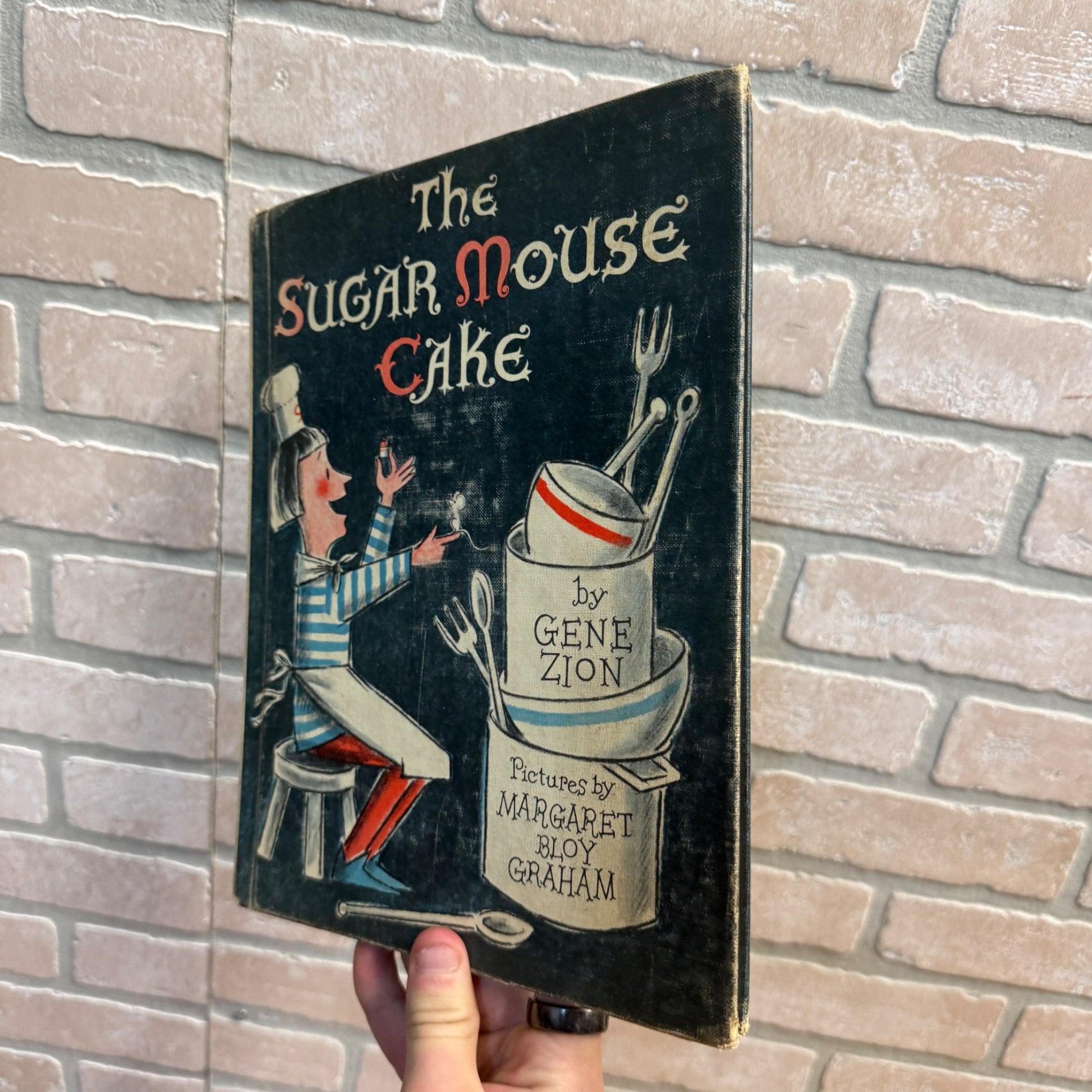 The Sugar Mouse Cake by Gene Zion 1964 Children's Classic Ex-Lib No DJ