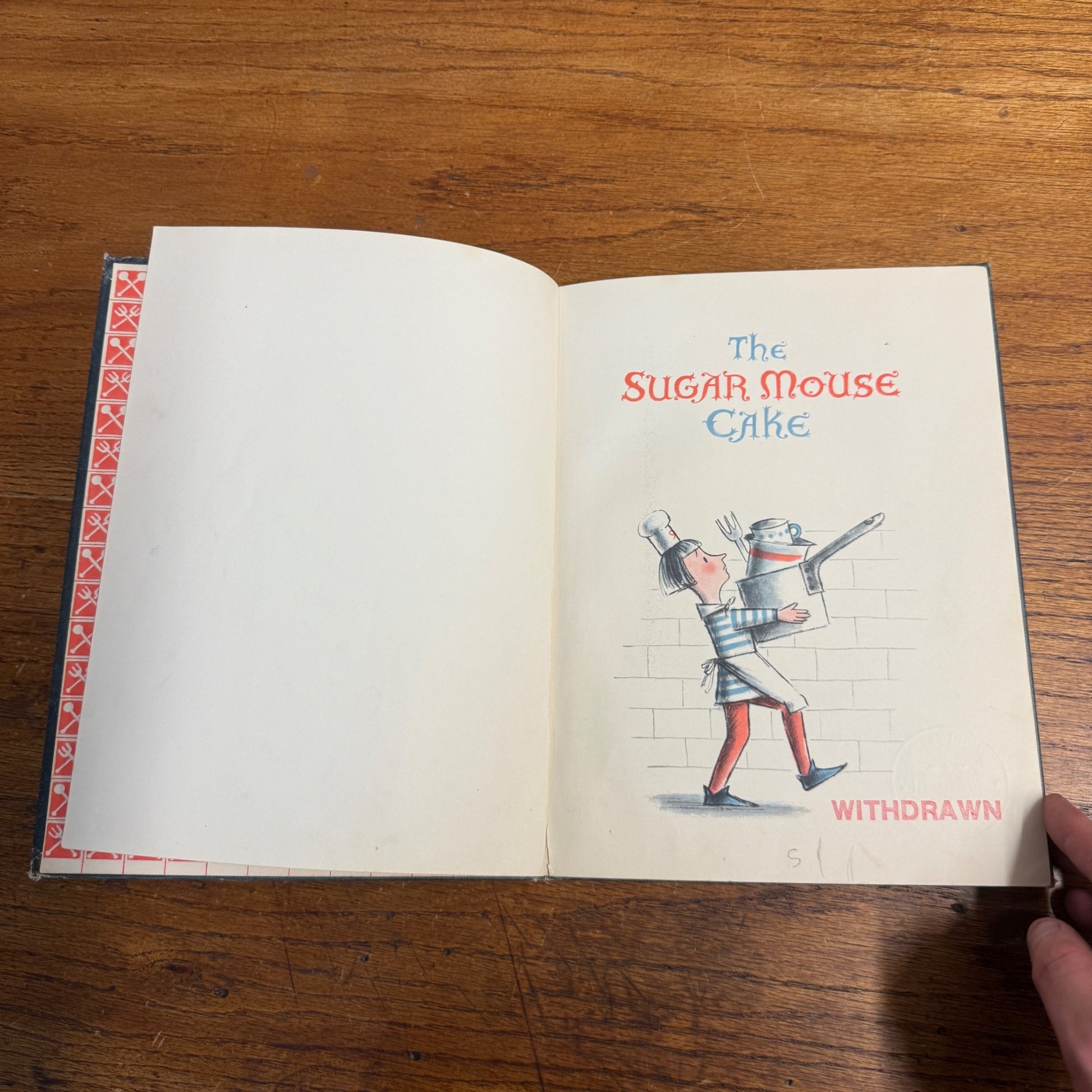 The Sugar Mouse Cake by Gene Zion 1964 Children's Classic Ex-Lib No DJ