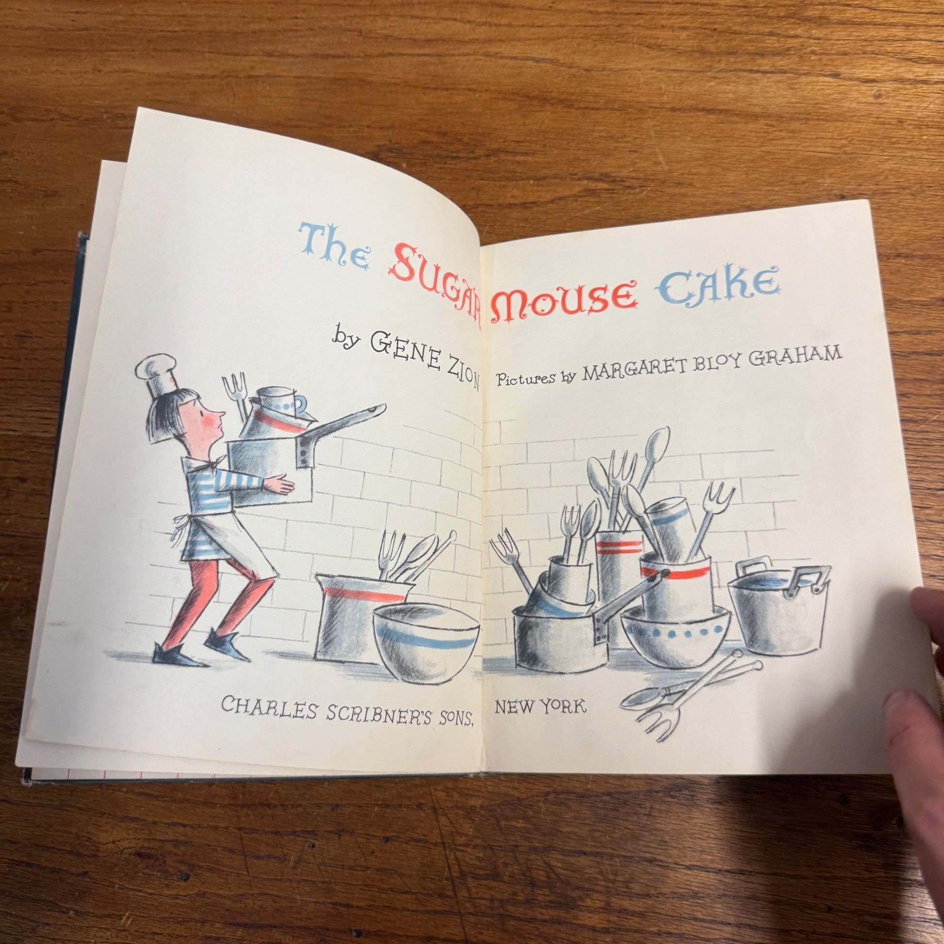 The Sugar Mouse Cake by Gene Zion 1964 Children's Classic Ex-Lib No DJ