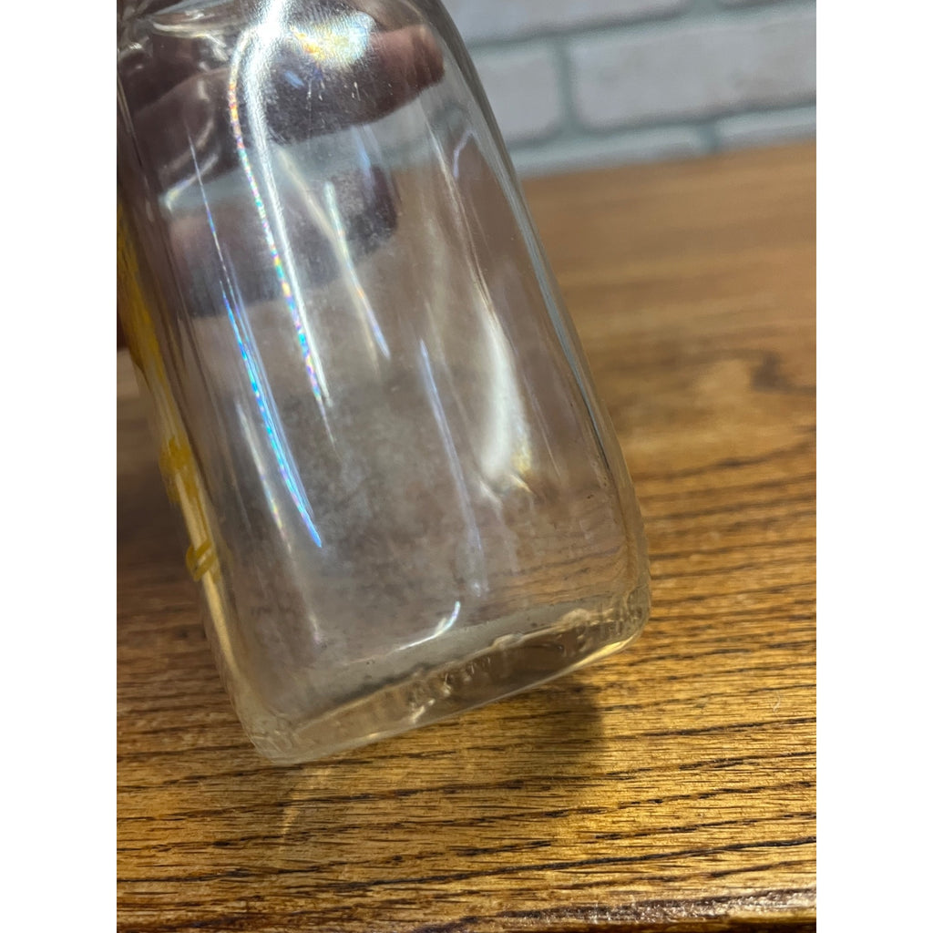 Vintage Badger Dairy Half-Pint Milk Bottle Fond du Lac, WI