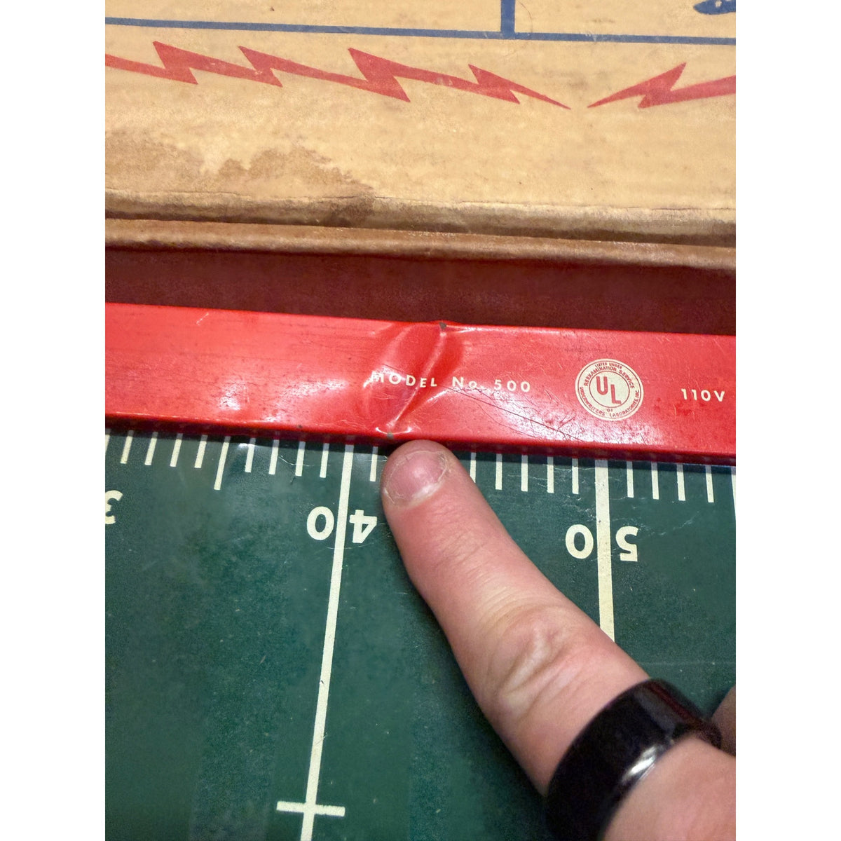Vintage Tudor Metal Products Corp. Tru-Action Electric Football Game With Original Box Brooklyn, N.Y. USA