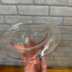 Vintage Depression Glass Etched Compote Pedestal Dessert Dish