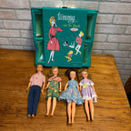 Vintage Tammy Ideal Toys Doll Lot W/ Clothes and Carry Case