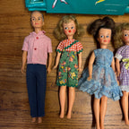 Vintage Tammy Ideal Toys Doll Lot W/ Clothes and Carry Case