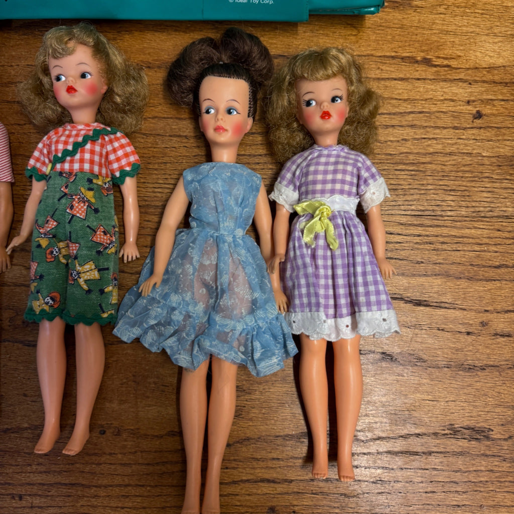 Vintage Tammy Ideal Toys Doll Lot W/ Clothes and Carry Case