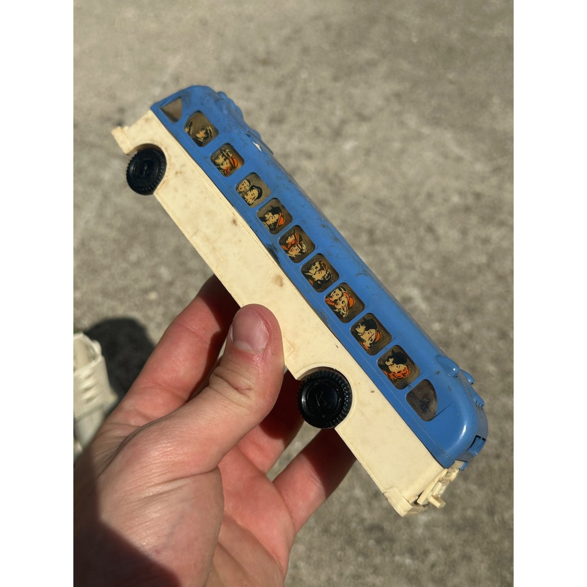 Vintage 1950s Keystone Bus Terminal Toy Playset w/ Greyhound Buses