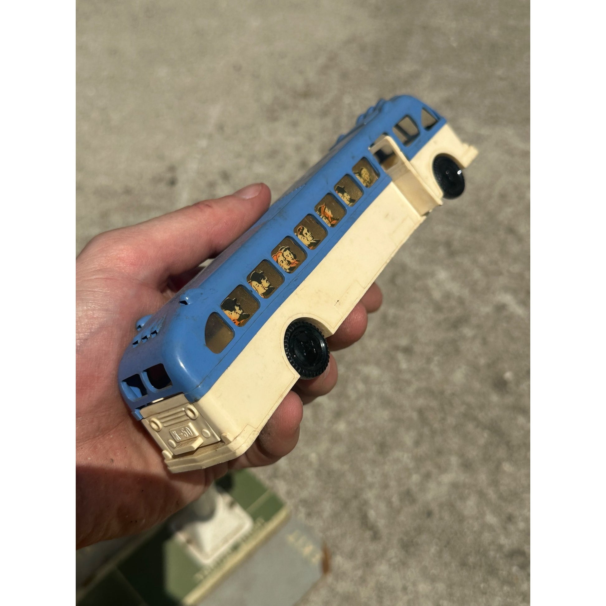 Vintage 1950s Keystone Bus Terminal Toy Playset w/ Greyhound Buses