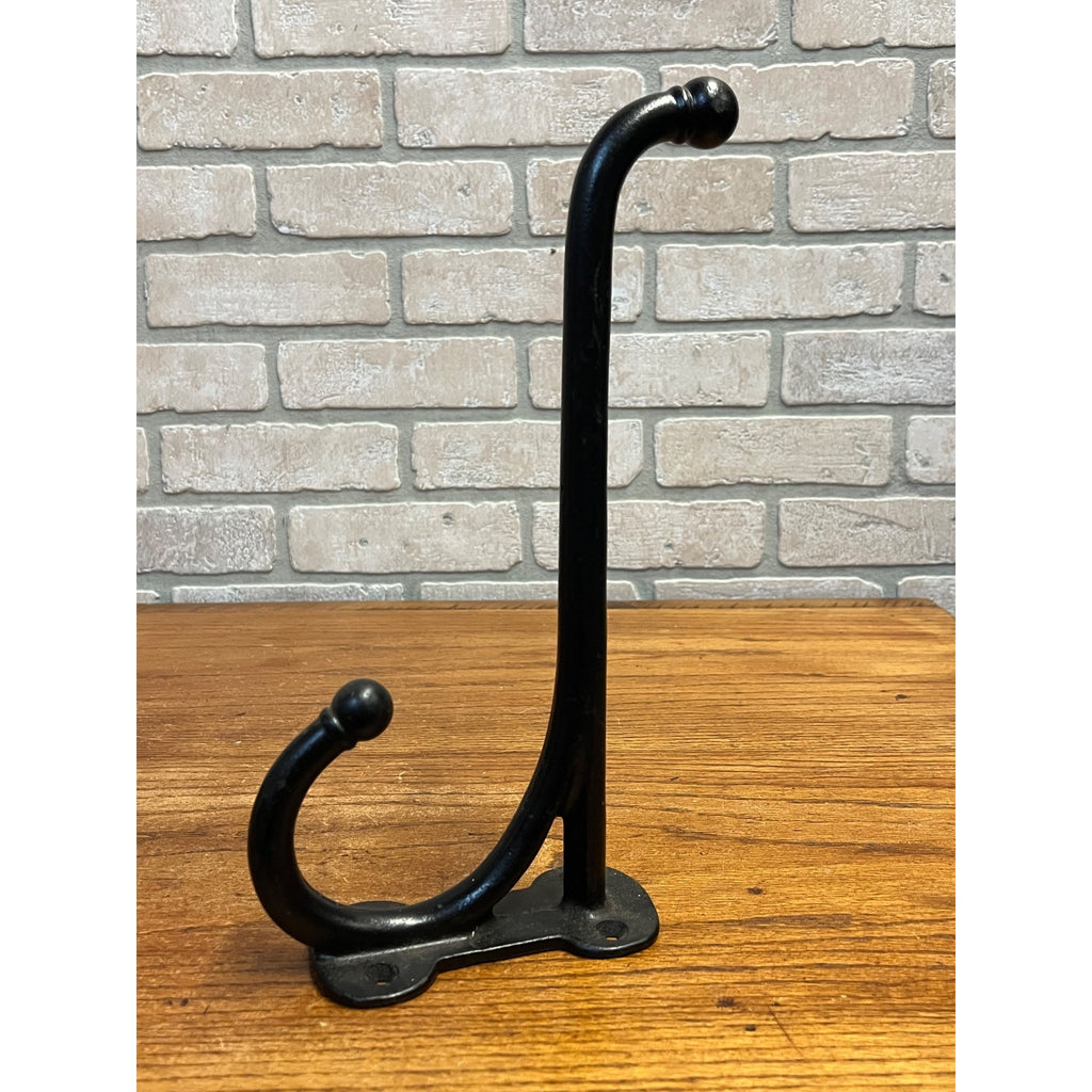Antique Cast Iron Harness Saddle Hook Horse Barn tack 12" long