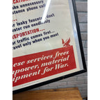 Original 1943 WWII Poster Serve Our Fighting Men Abroad Conserve Homefront WW2