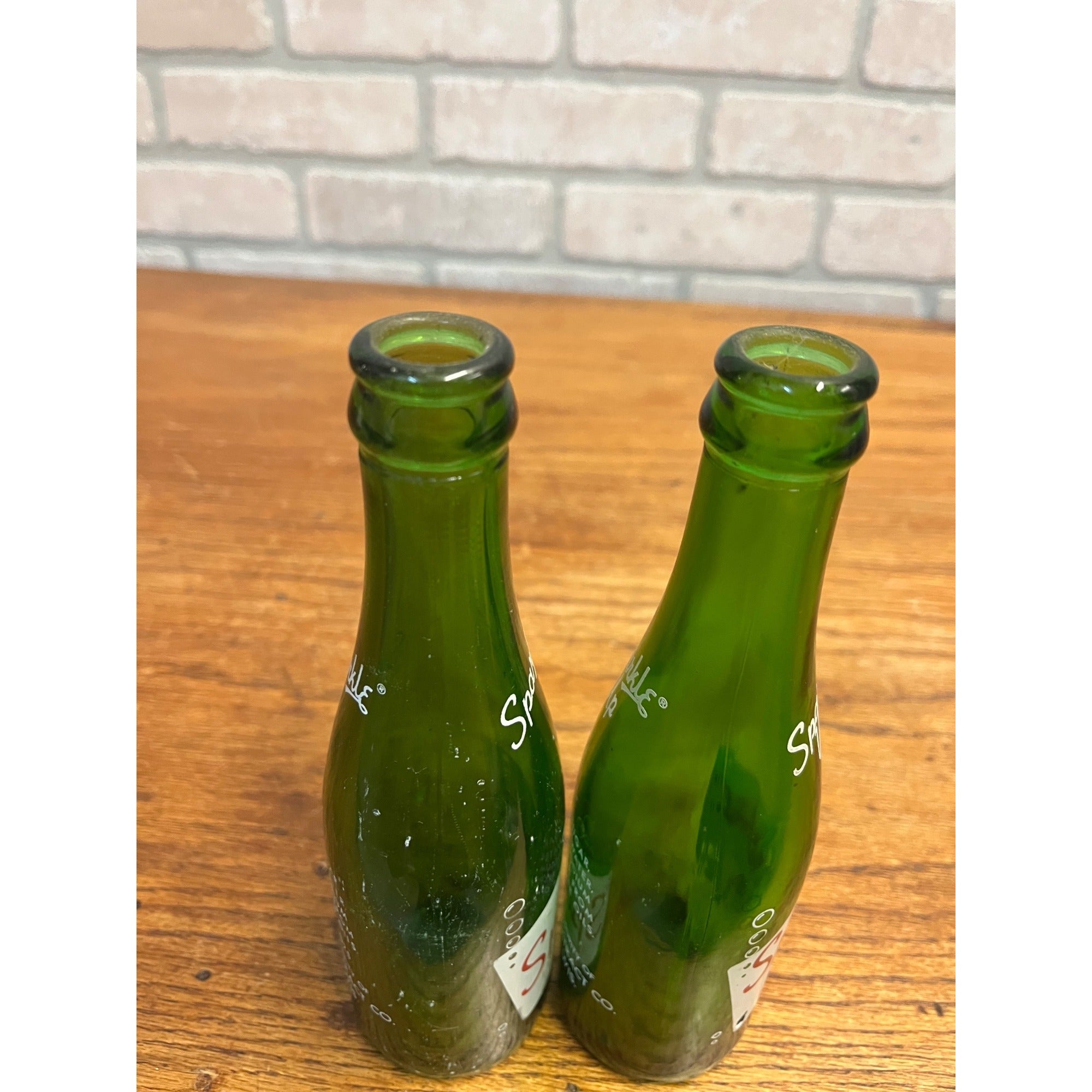 Vintage Sparkle Up Northwestern Extract Co. Milwaukee Wis ACL Soda Bottles (2)