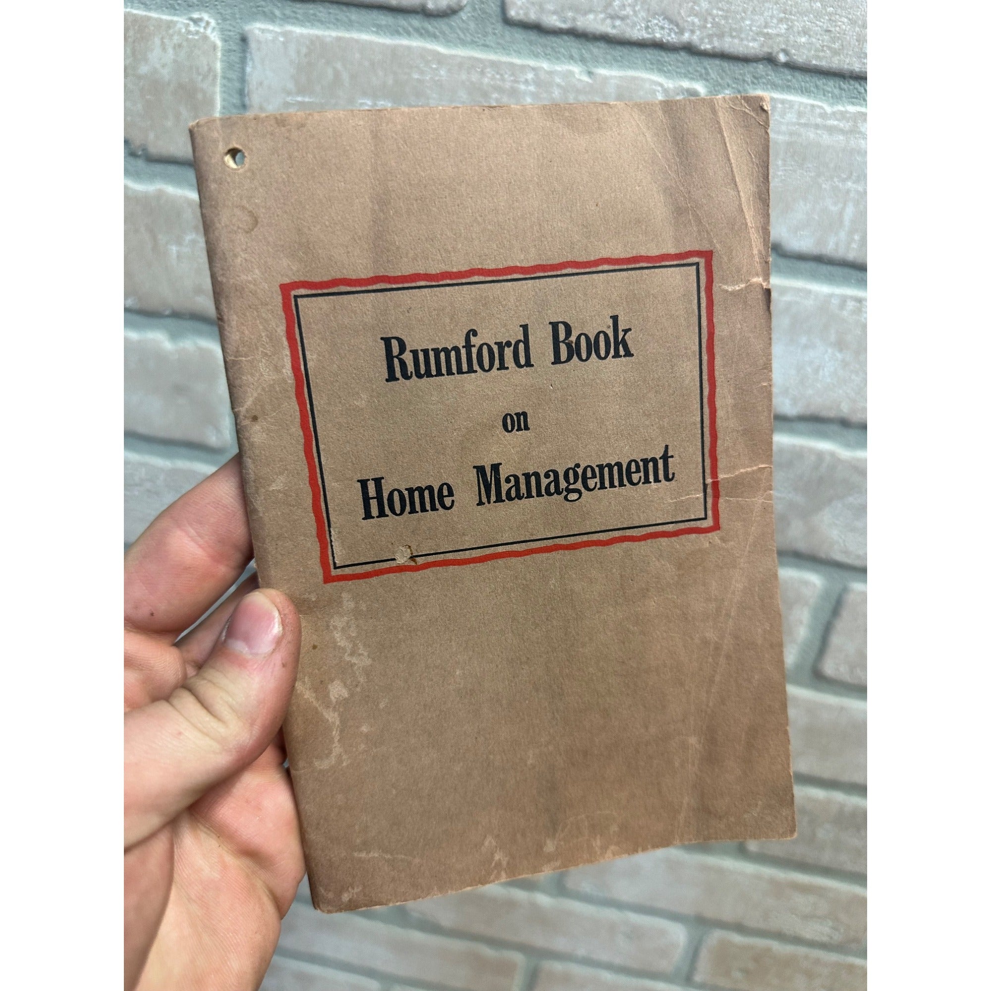 Vintage 1920s Rumford Baking Powder Book On Home Management Advertising