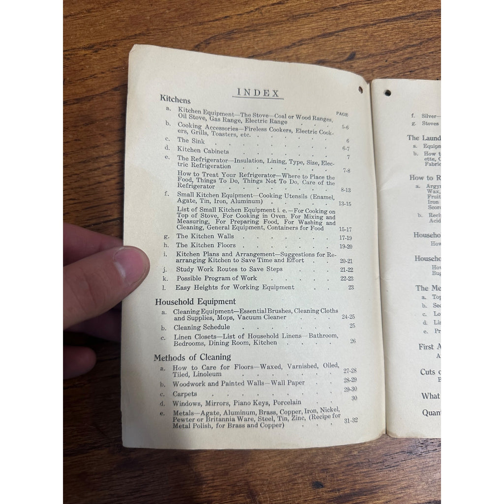 Vintage 1920s Rumford Baking Powder Book On Home Management Advertising