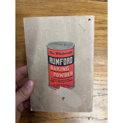 Vintage 1920s Rumford Baking Powder Book On Home Management Advertising