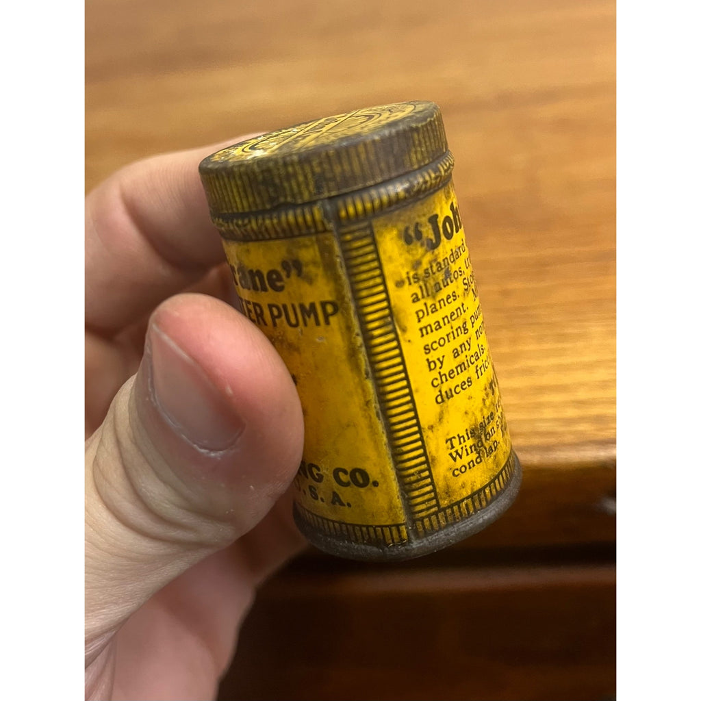 Vintage John Crane Metallic Water Pump Packing Advertising Tin Tube Can