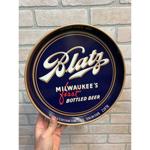 Vintage c1942 Blatz Milwaukee Beer Tray Wisconsin Wis 13" -- CLEAN