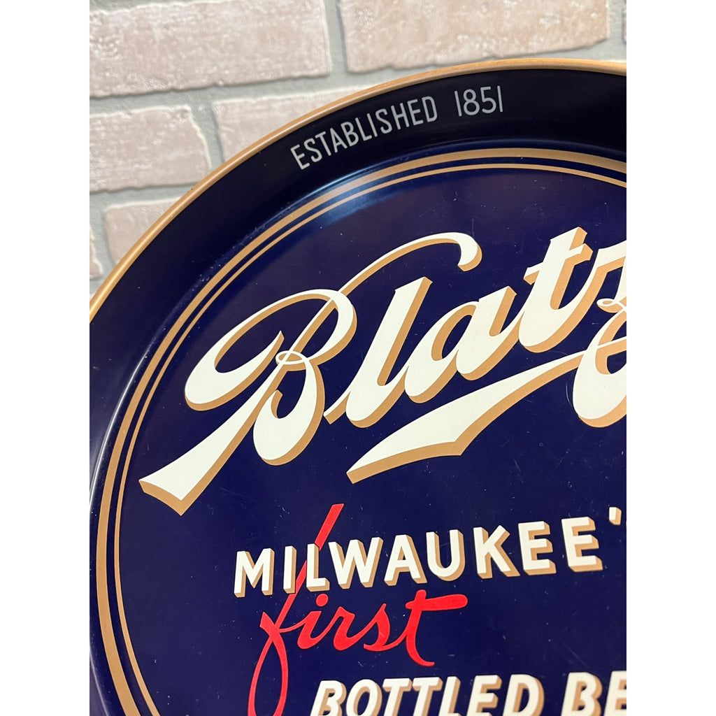 Vintage c1942 Blatz Milwaukee Beer Tray Wisconsin Wis 13" -- CLEAN